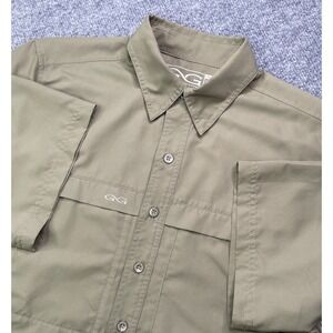 GameGuard Outdoors Shirt Men's M Short Sleeve Green Vented Game Guard 1023
